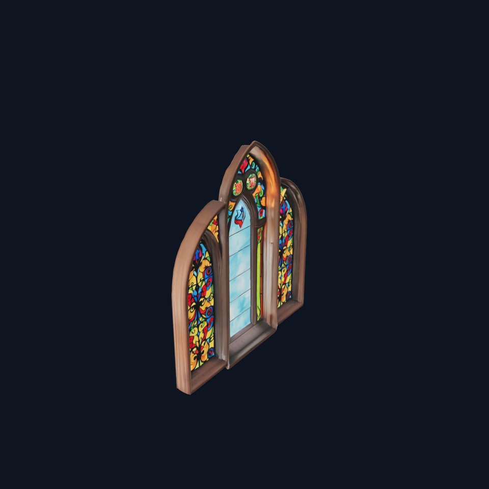 Gothic Stained Glass model pack